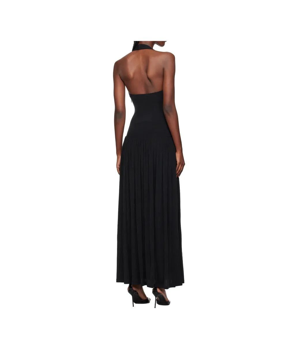 Feathered Long Dress