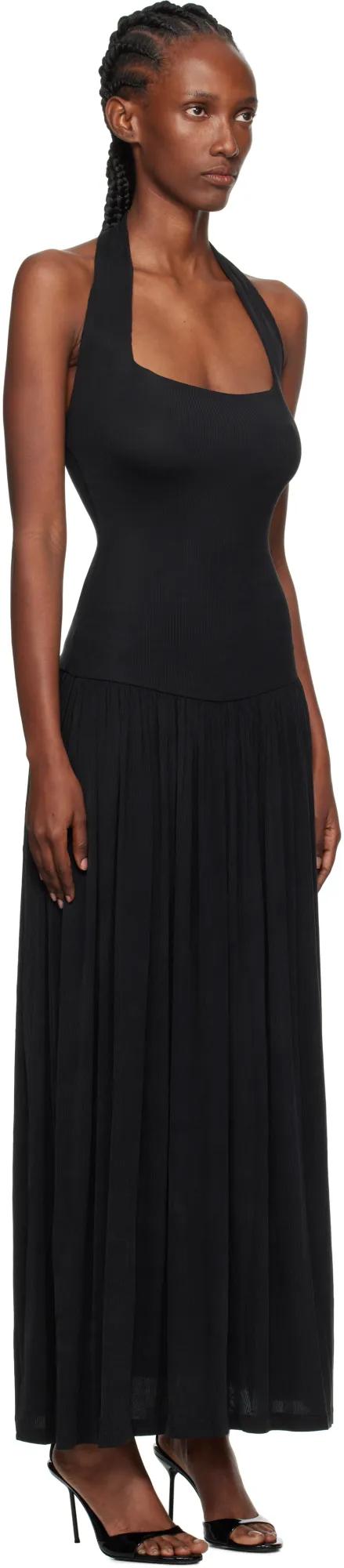 Feathered Long Dress