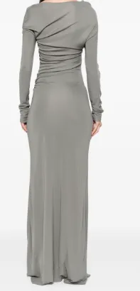 Single-Shoulder Flowing Long Dress