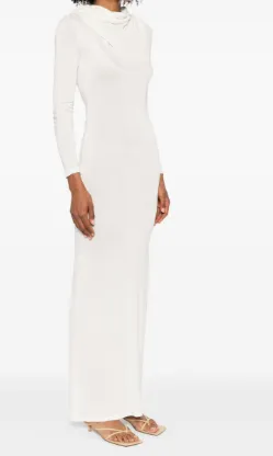 Fine-Knit Ultra-Long Dress