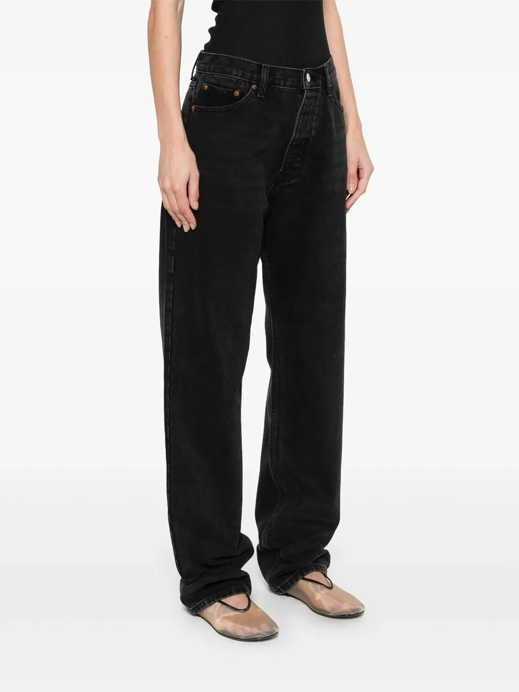 Waistband Denim Trousers
