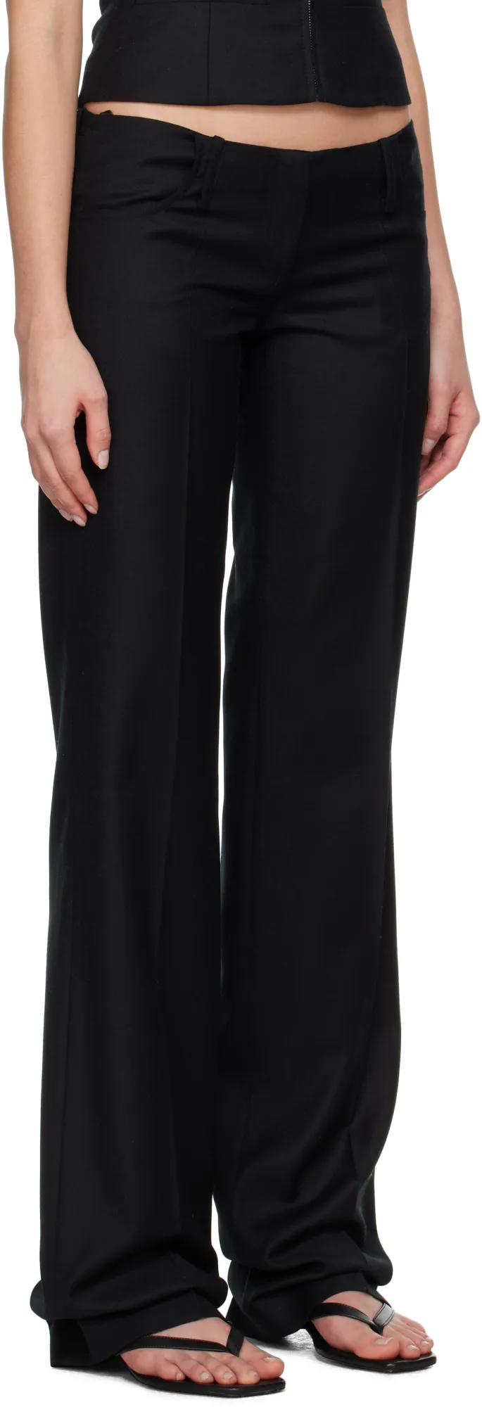 Casual Pants With Belt Loops