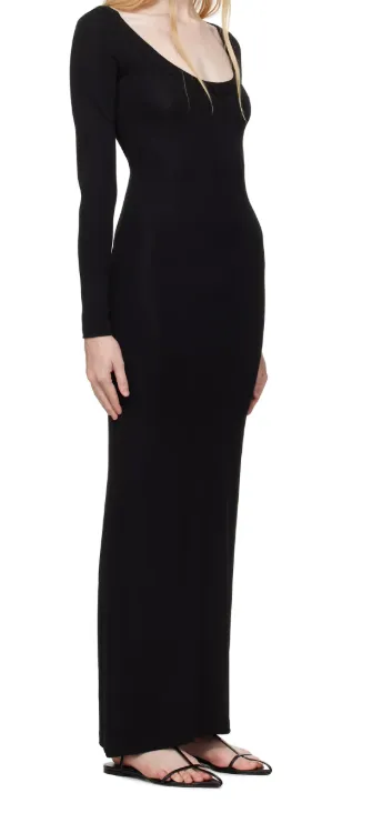 Scoop-Neck Maxi Dress