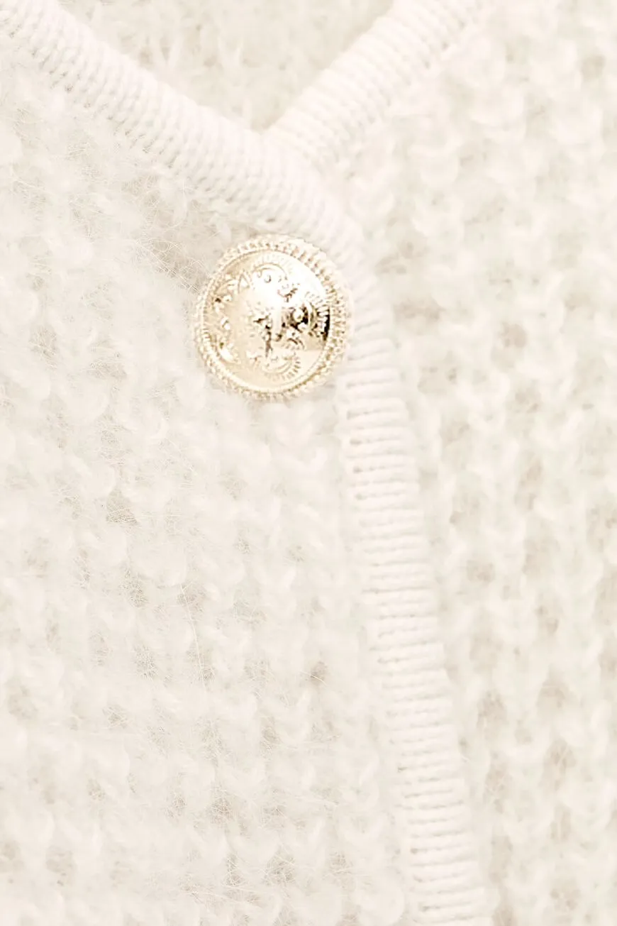 Button-Front Cardigan
