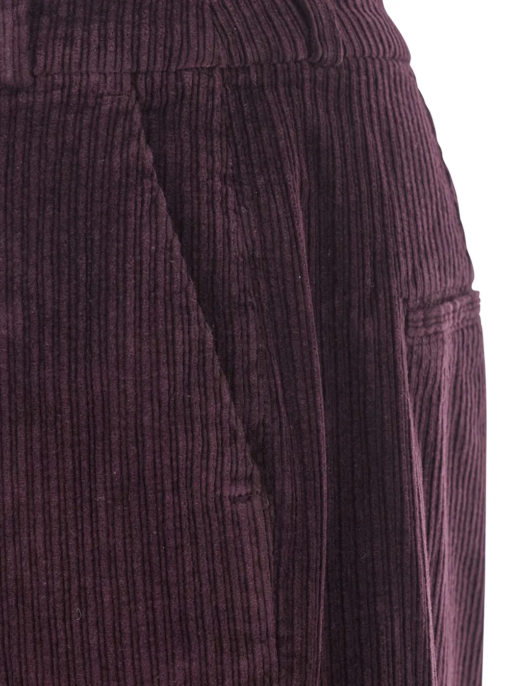 Velvet Straight-Leg Pants