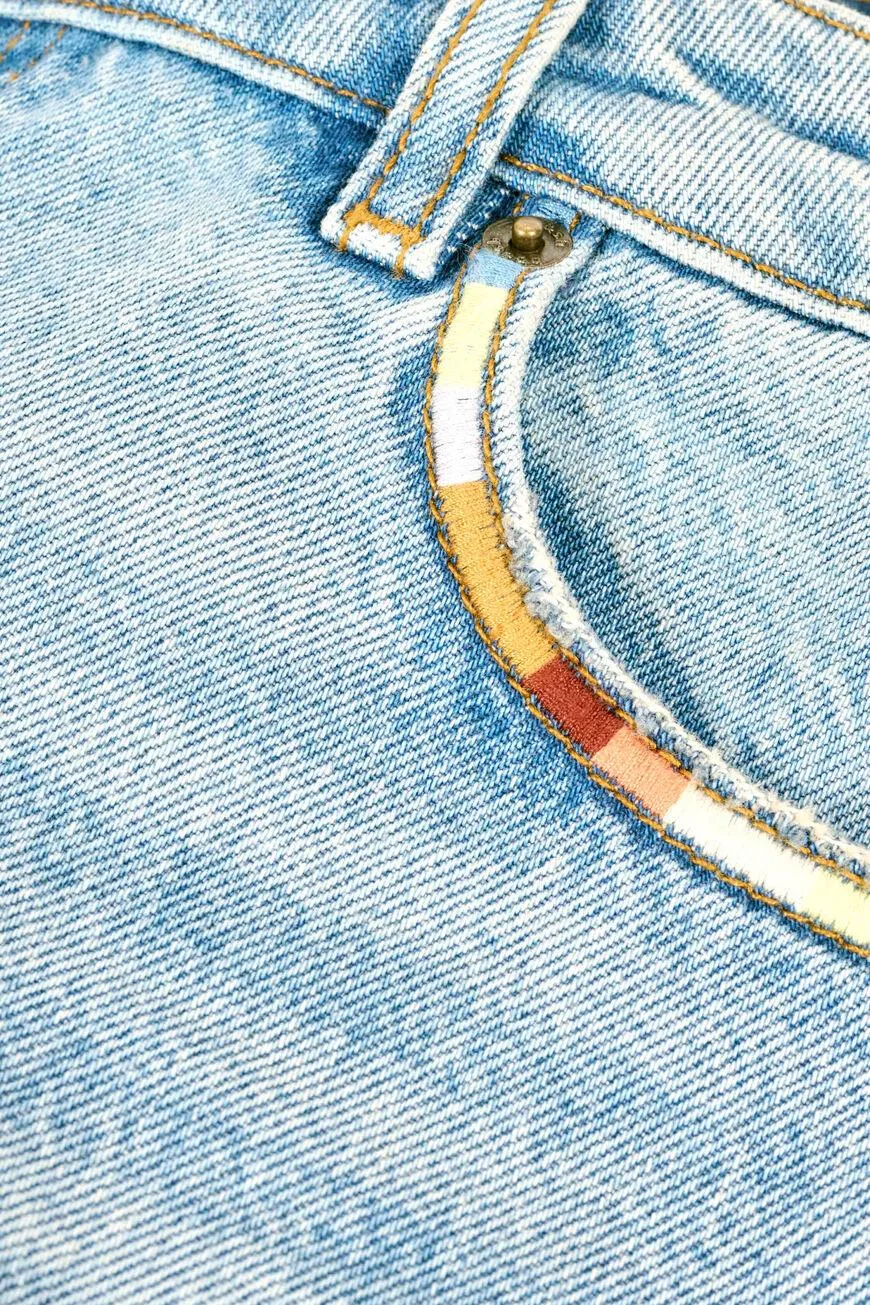 Belt Loop Denim Trousers