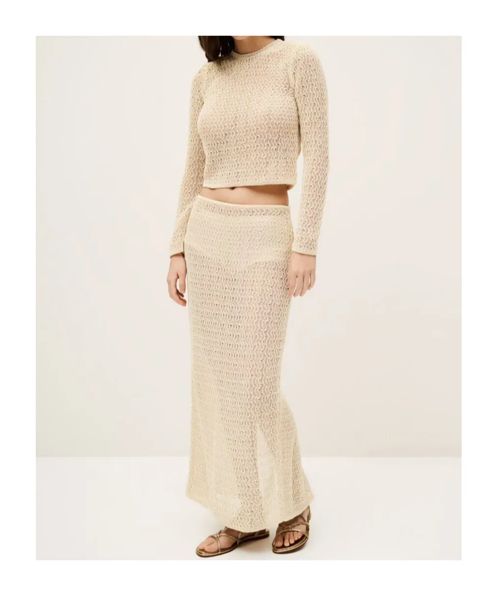Hollow Textured Skirt