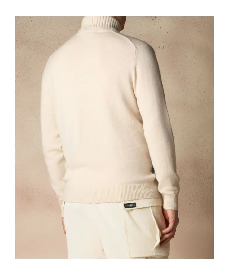 Argyle Roll-Neck Sweater