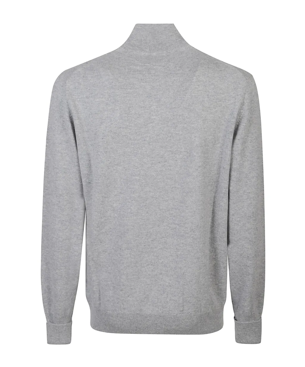 Half-Zip Knitted Jumper