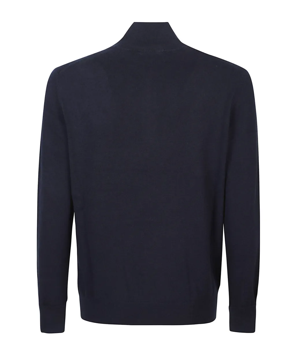 Half-Zip Cashmere Polo Shirt