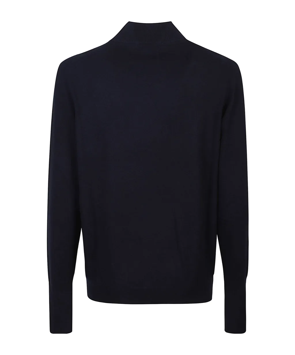 Mock-Neck Knitted Jumper