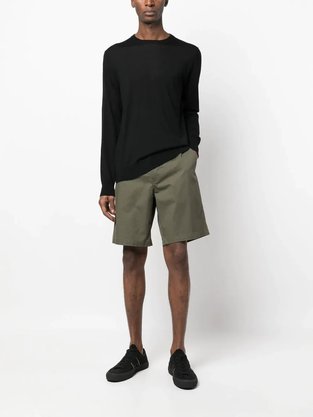 Fine-Knit Wool Crew-Neck Jumper