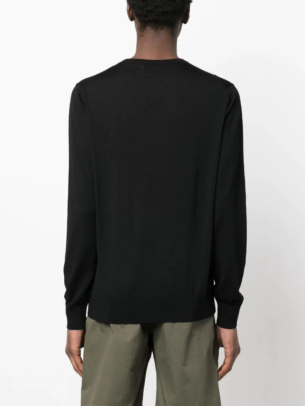 Fine-Knit Wool Crew-Neck Jumper