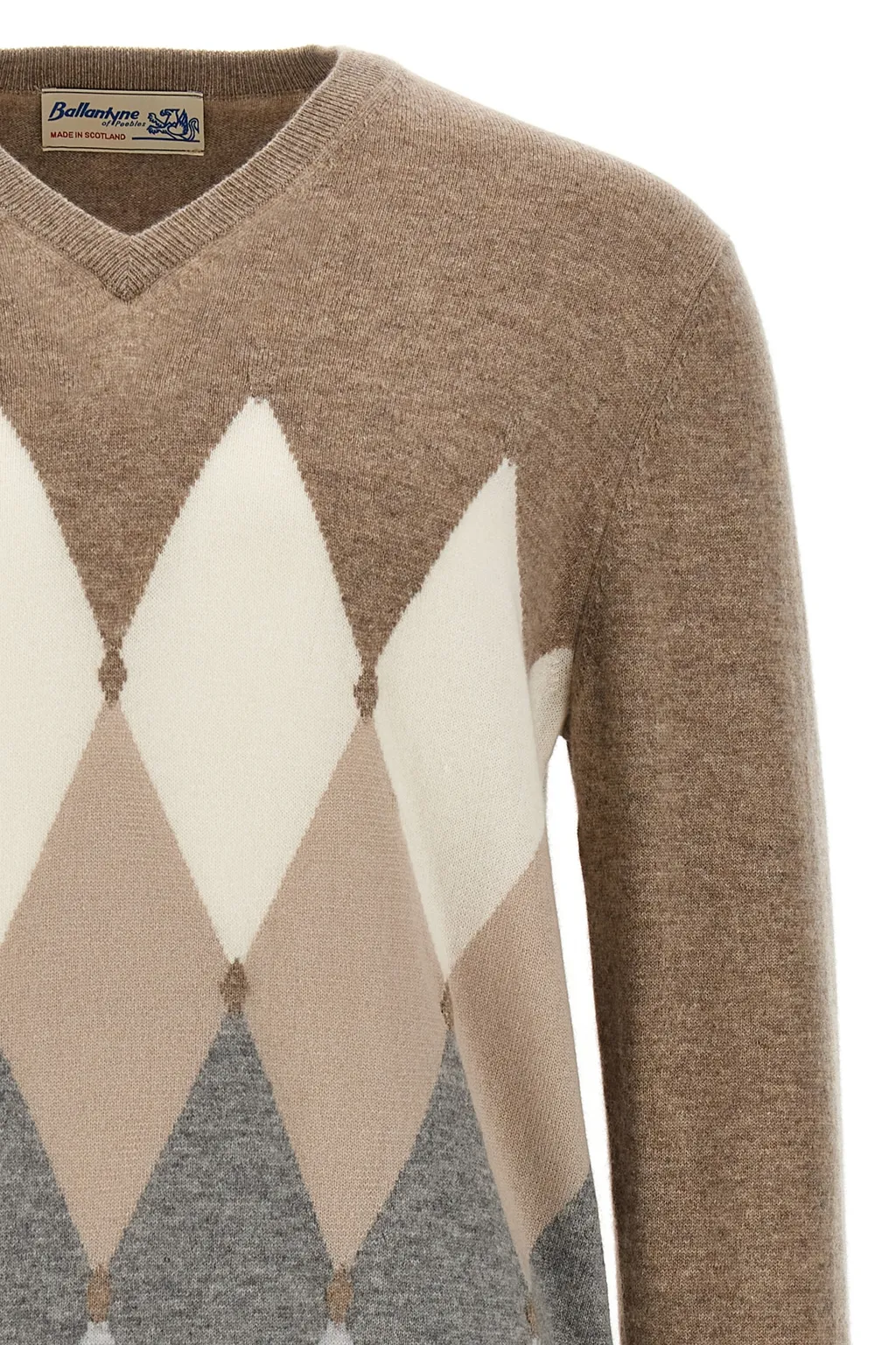 V-Neck Long-Sleeved Sweater