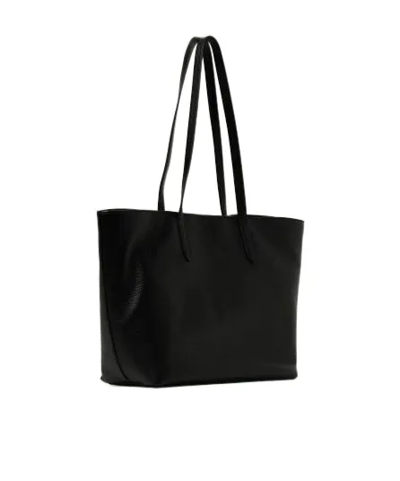 Logo-Stamp Leather Tote Bag