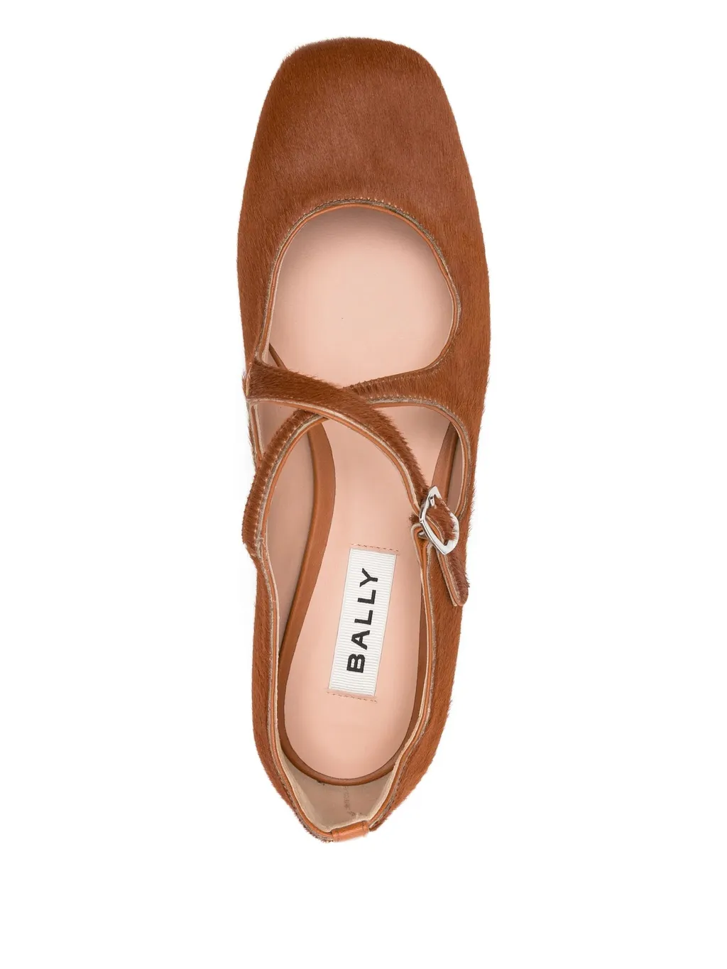 Buckle-Fastening Ballet Flats