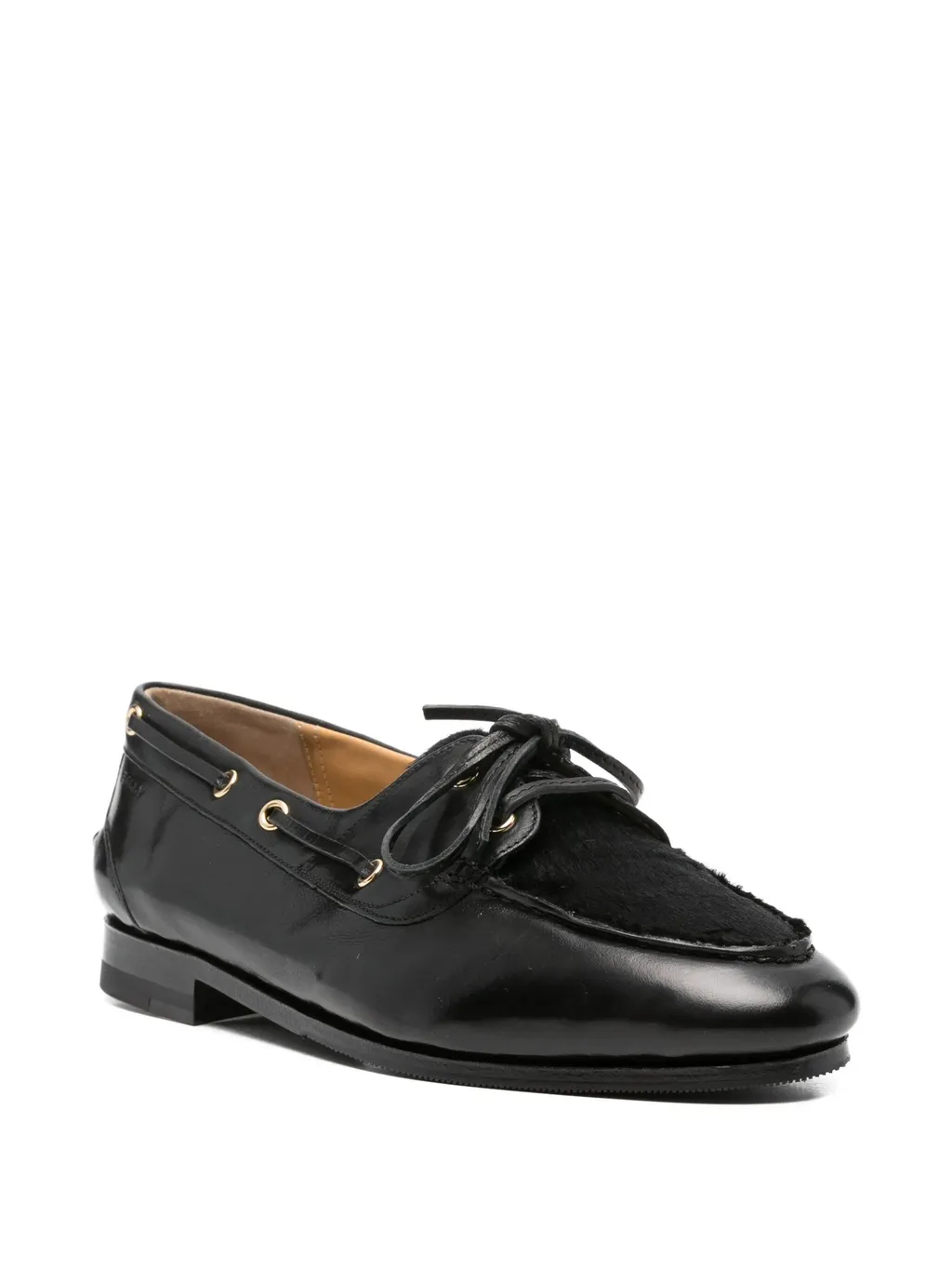 Leather Lace-Up Loafers