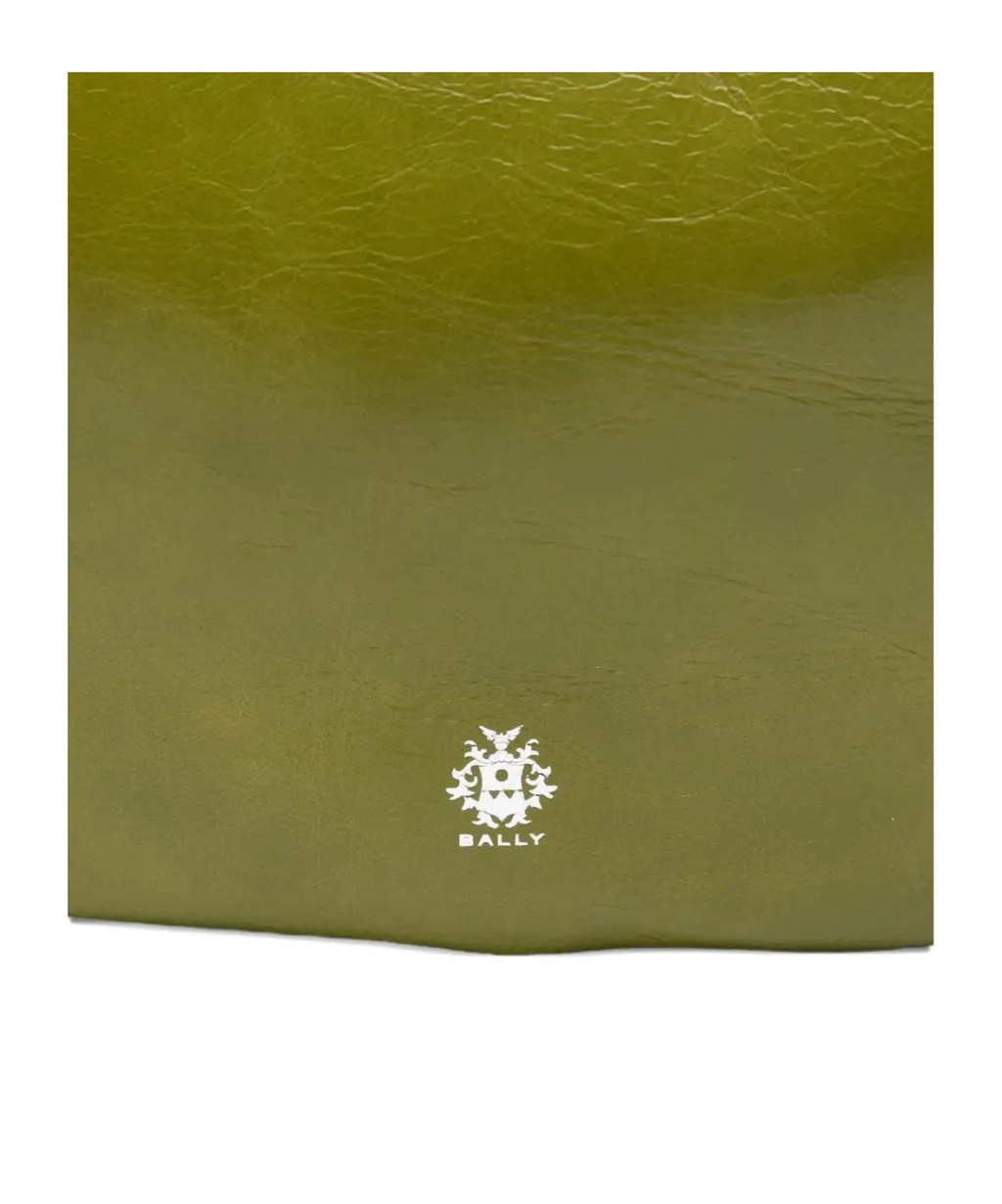 Anni Moon Circular-Handle Leather Tote Bag