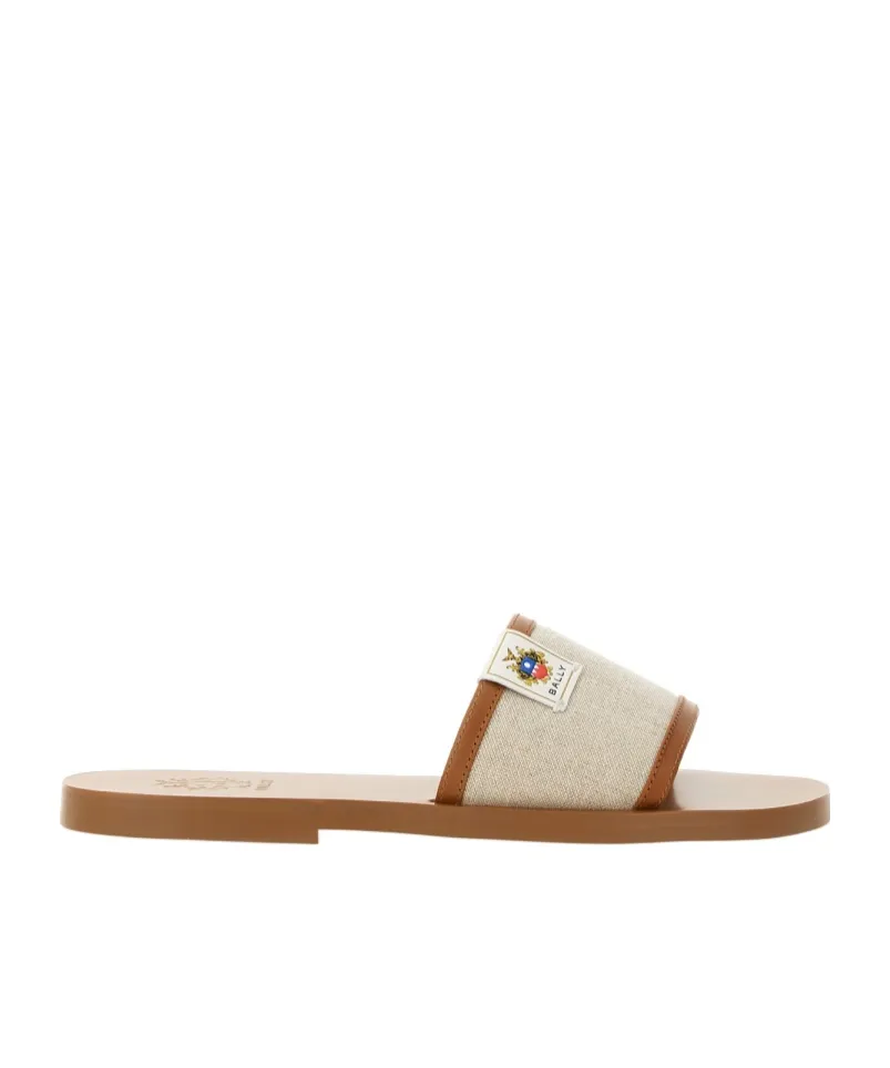 Logo Patch Open-Toe Slides