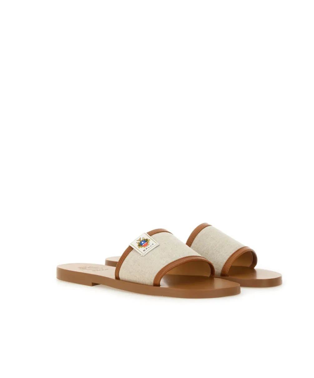 Logo Patch Open-Toe Slides