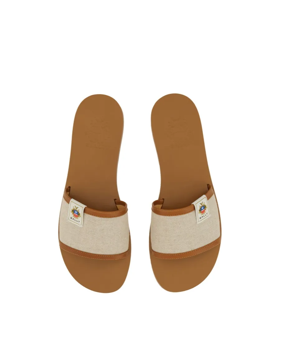 Logo Patch Open-Toe Slides
