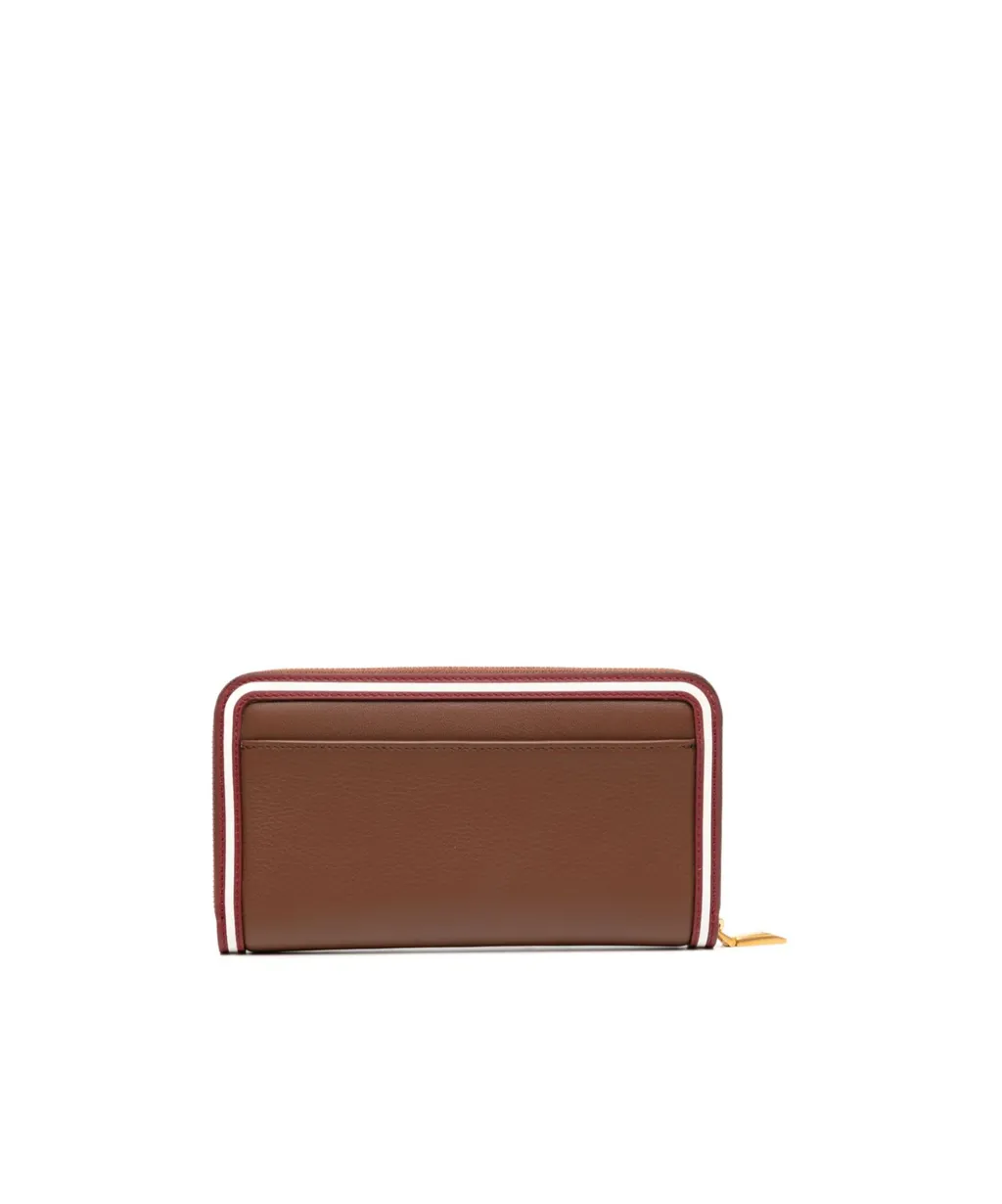Logo Embossed All-Around Zipped Wallet