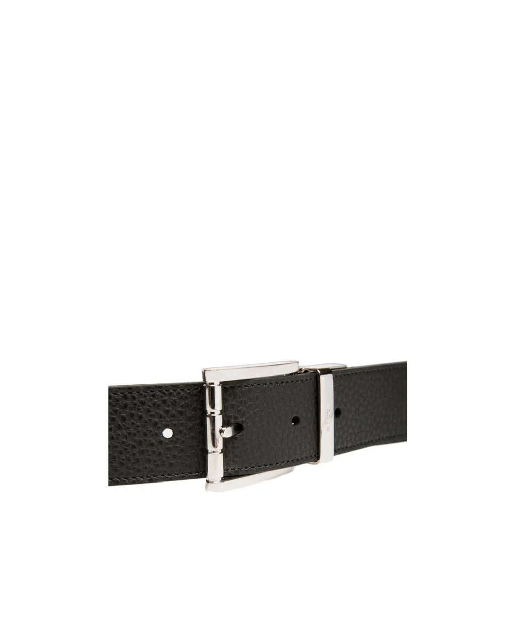 Logo-Engraved Buckled Belt