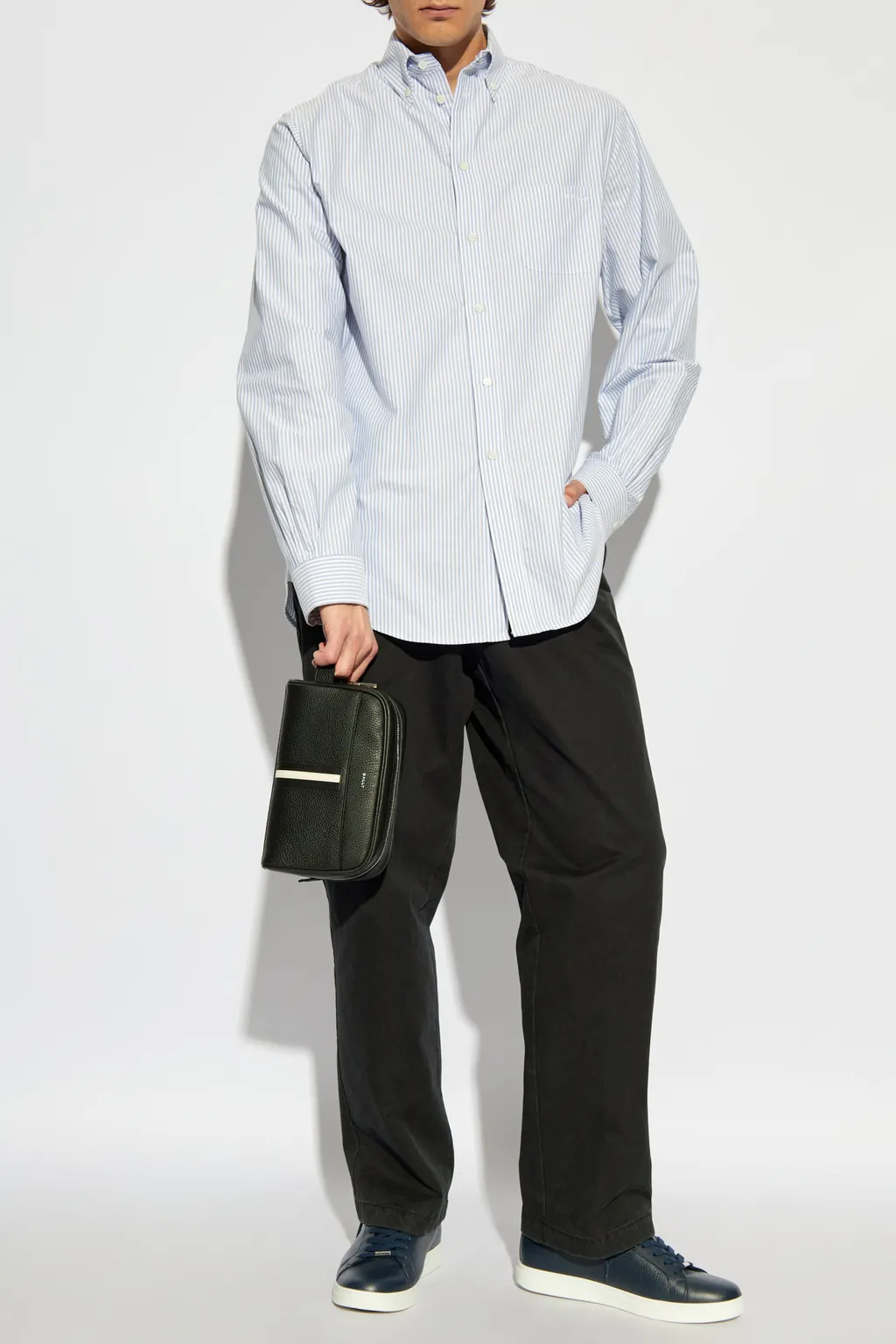 Long Sleeved Striped Buttoned Shirt
