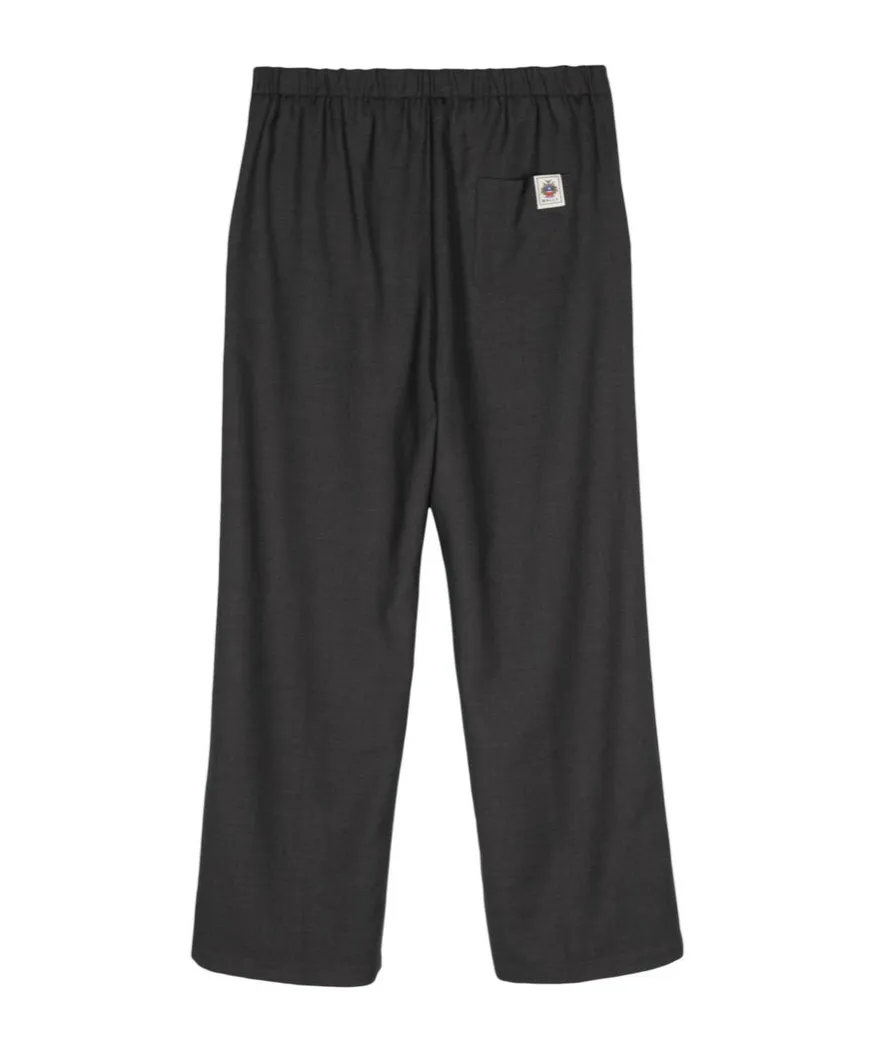Elasticated Straight-Leg Pants