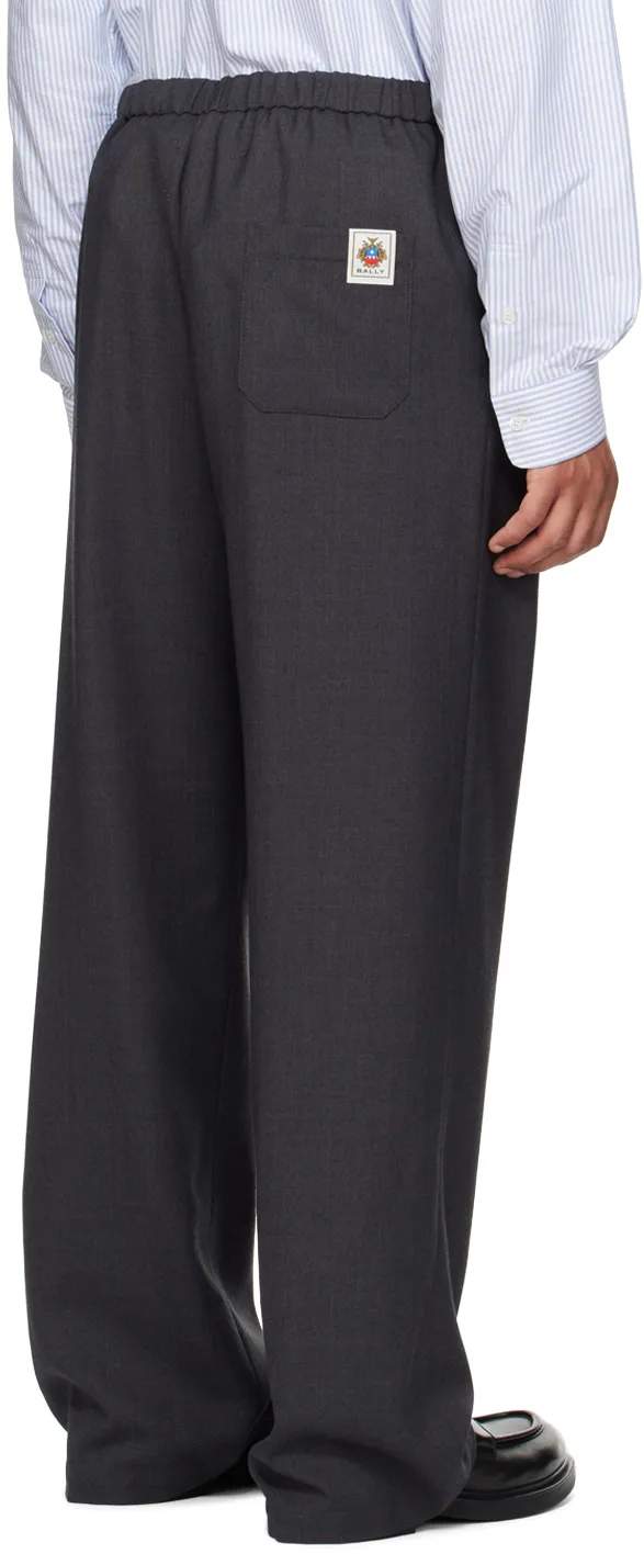 Elasticated Straight-Leg Pants
