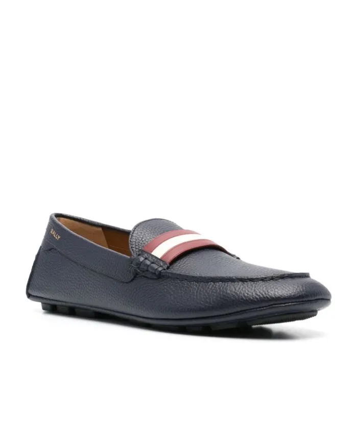Striped Slip-On Loafers