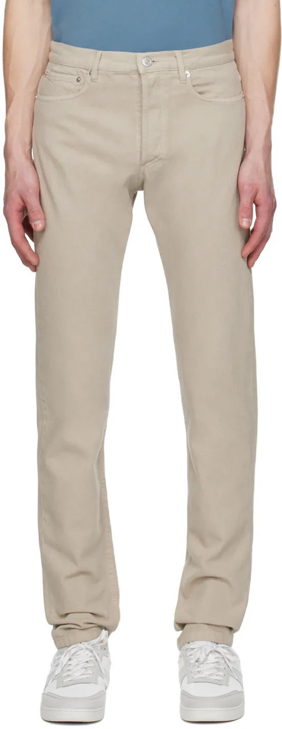 Mid-Rise Tapered Jeans