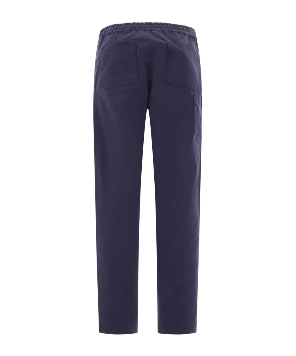 Elastic Waist Straight-Leg Pants