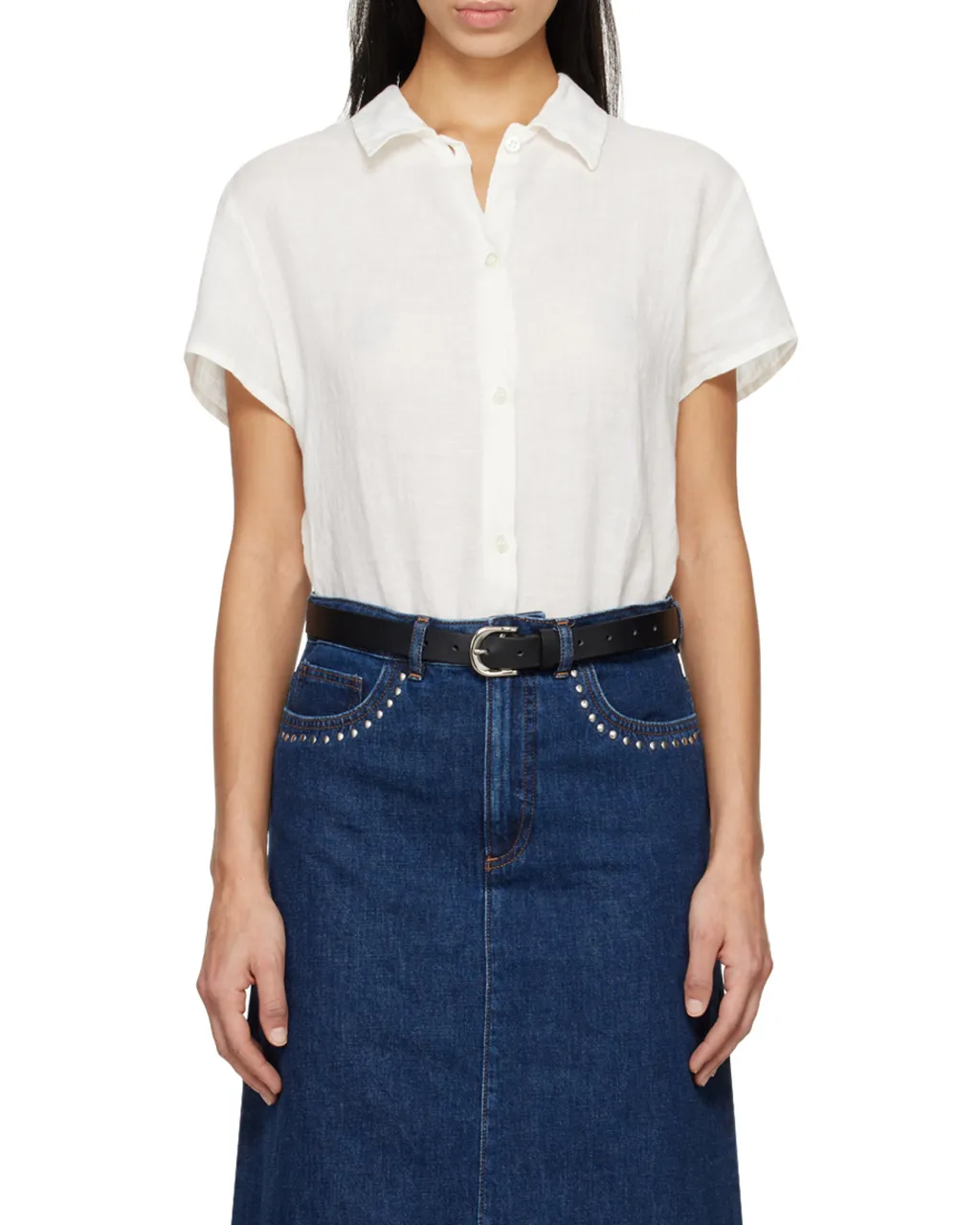 Short-Sleeved Button-Up Shirt