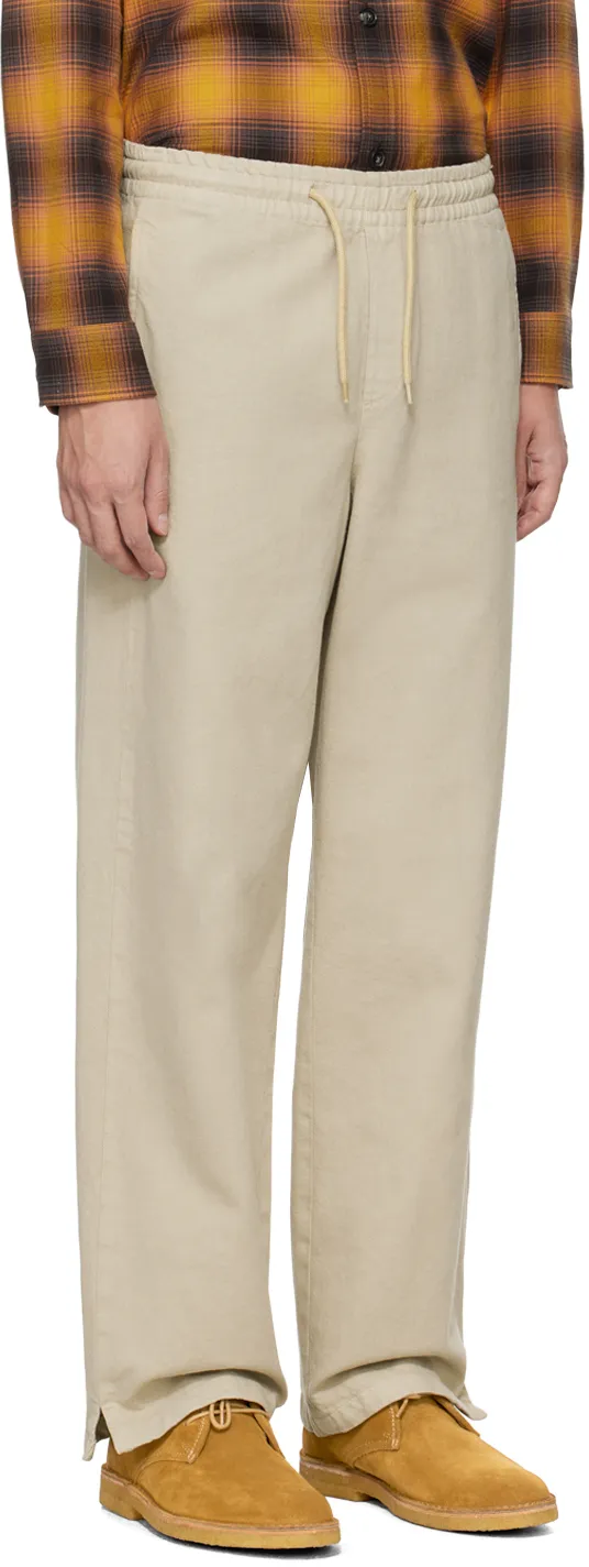 Wide-Leg Drawstring Track Pants