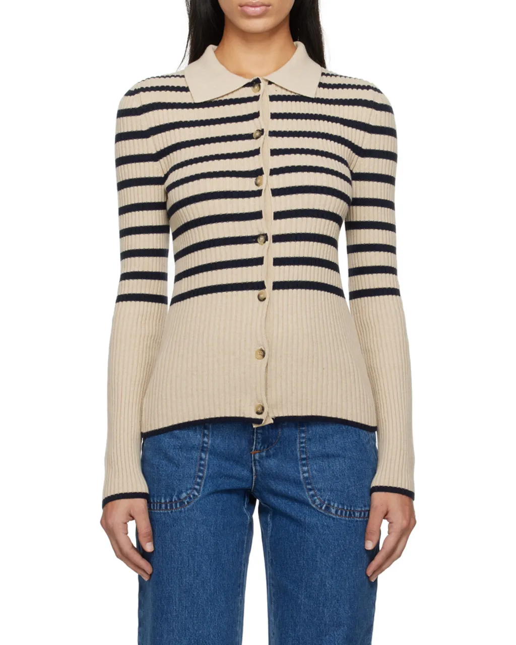 Striped Knit Cardigan