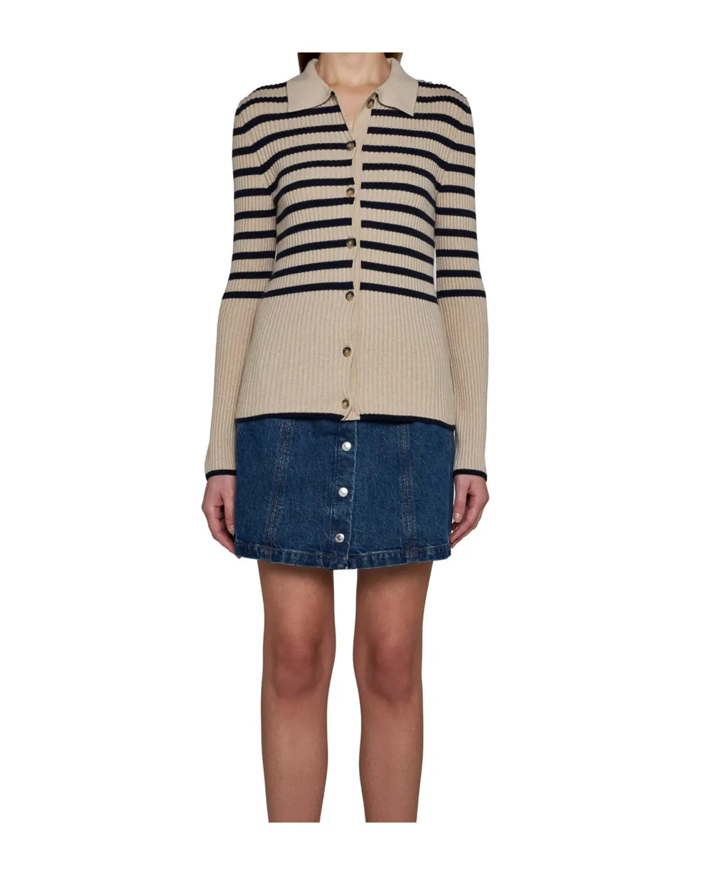 Striped Knit Cardigan
