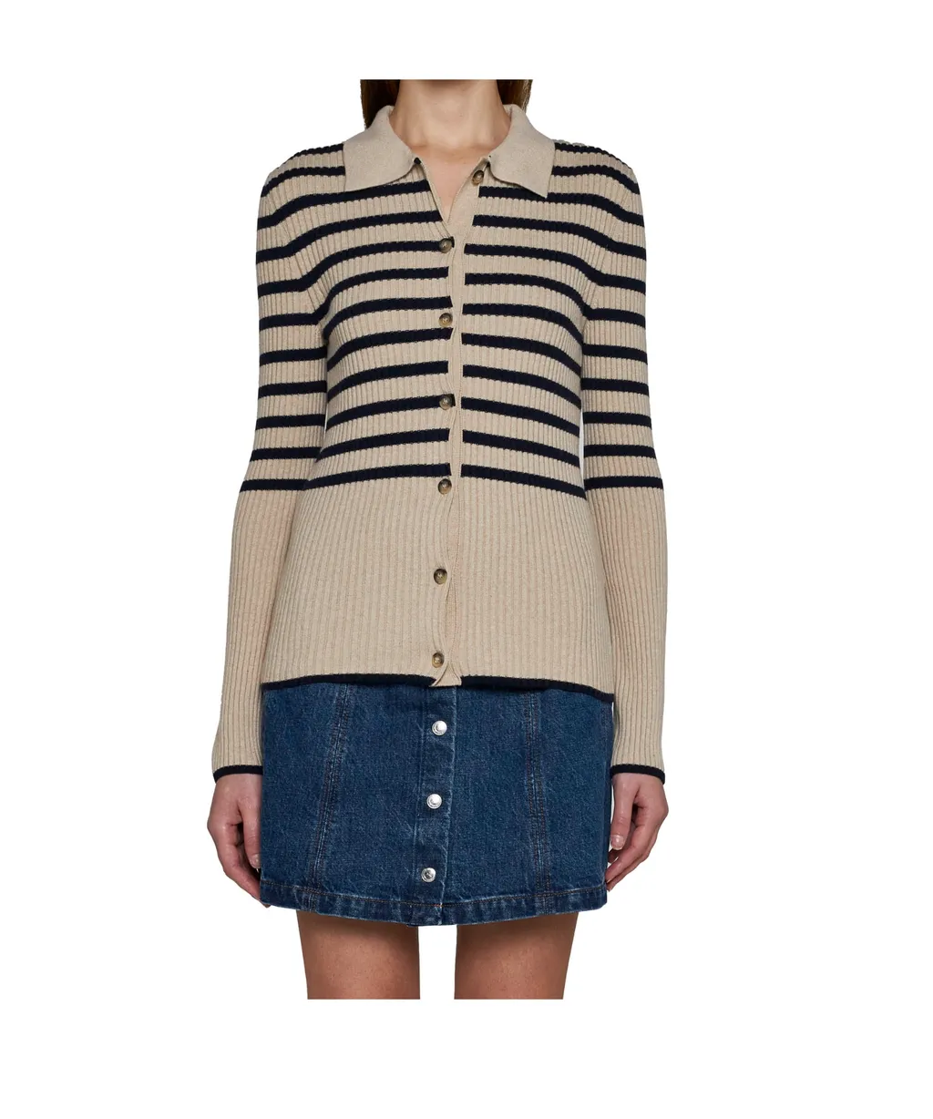 Striped Knit Cardigan