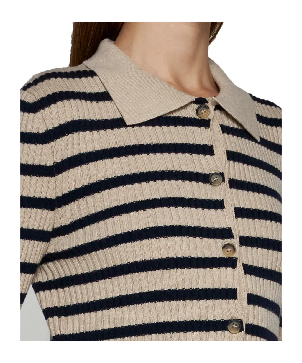 Striped Knit Cardigan