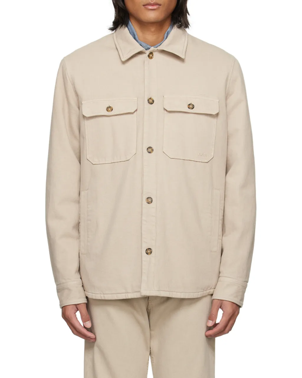 Long Sleeved Buttoned Overshirt