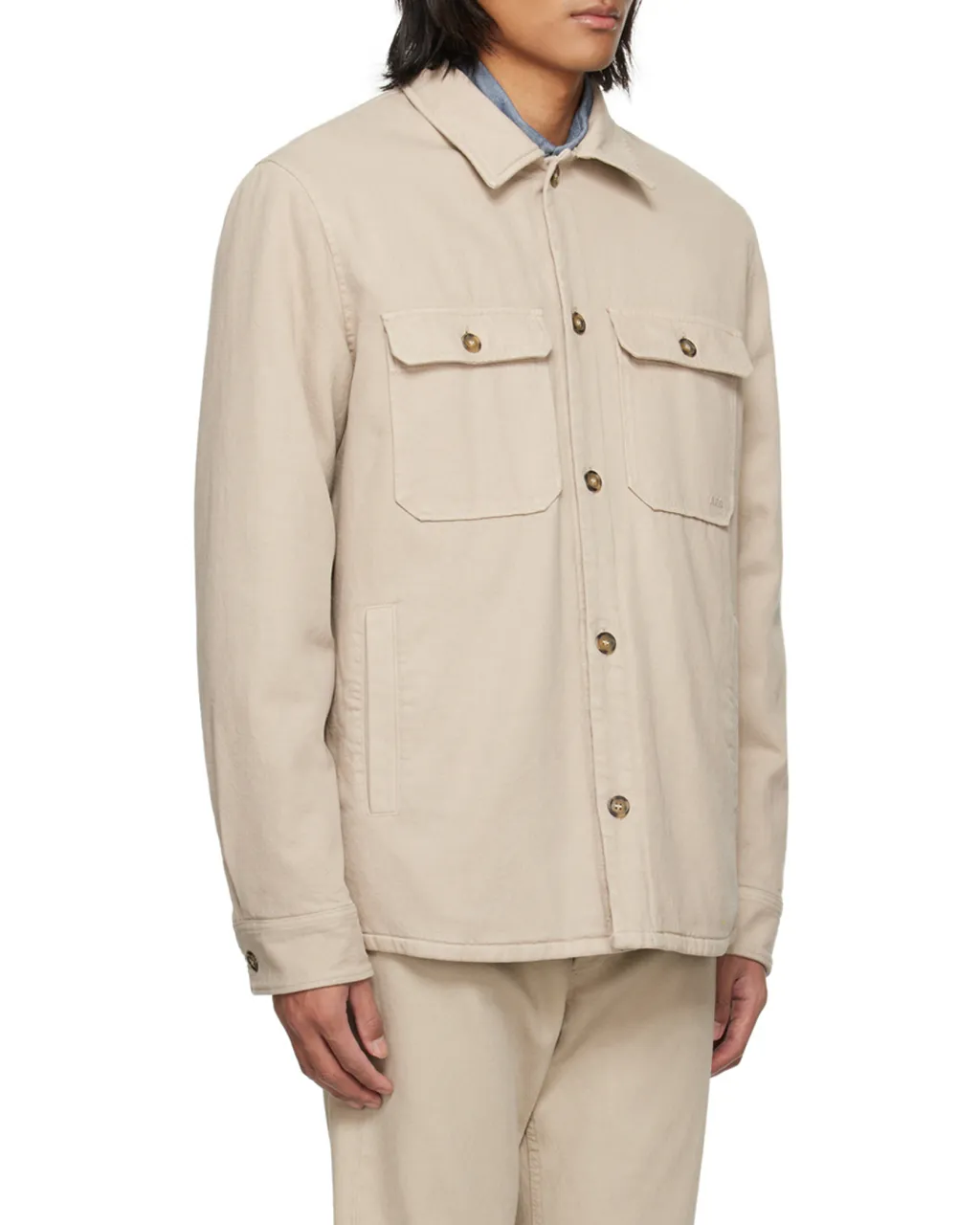 Long Sleeved Buttoned Overshirt