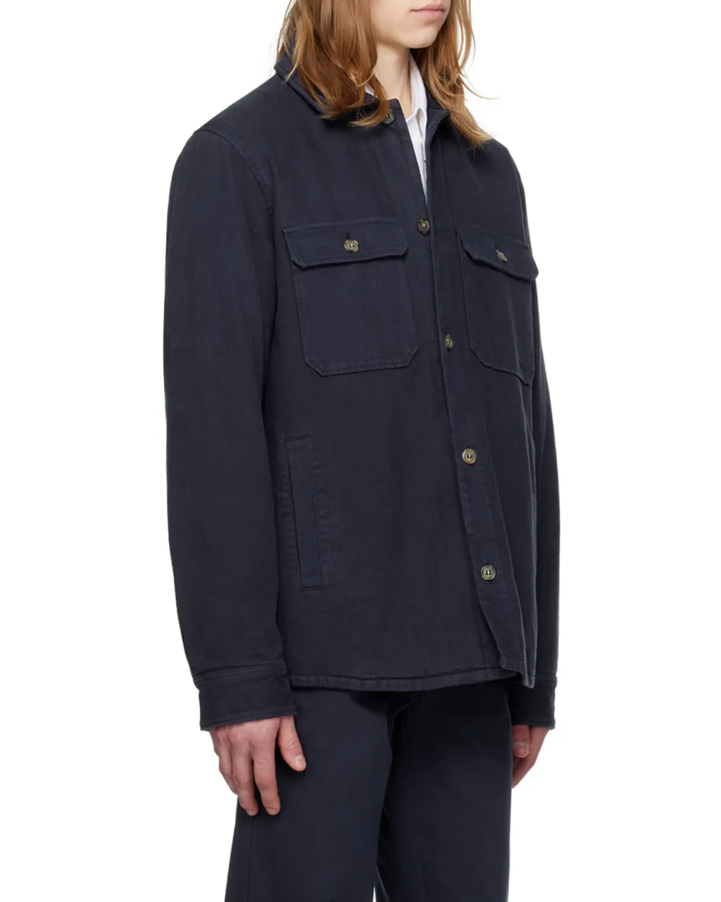 Long Sleeved Buttoned Overshirt
