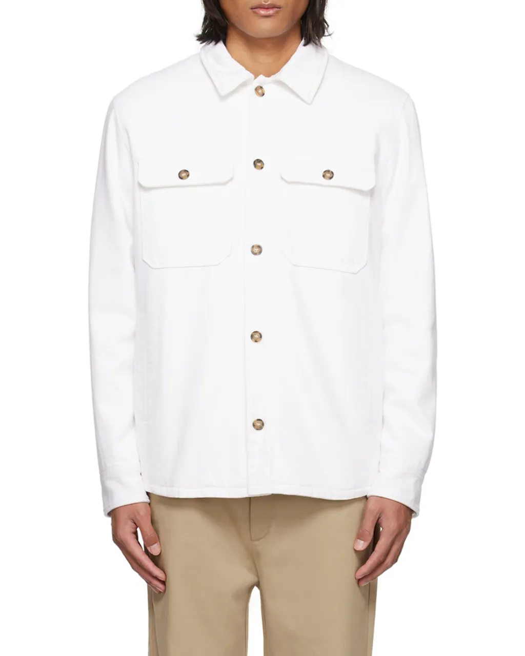 Long Sleeved Buttoned Overshirt
