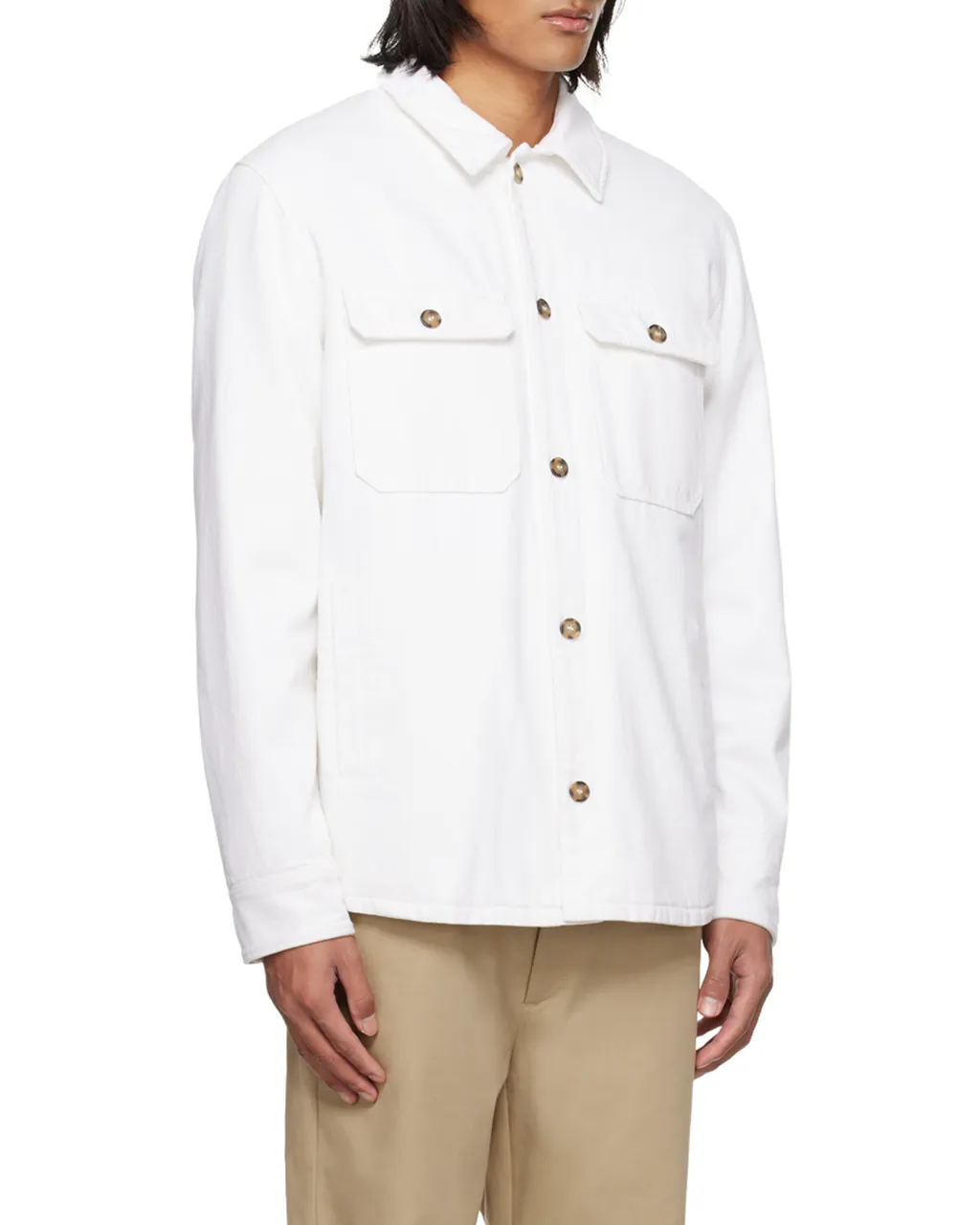 Long Sleeved Buttoned Overshirt