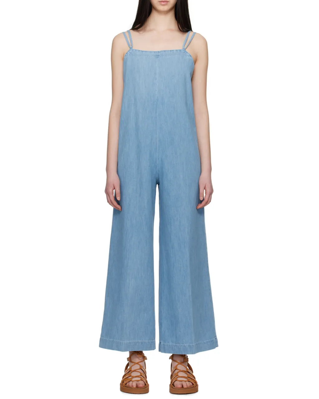 Strapped Wide-Leg Jumpsuit