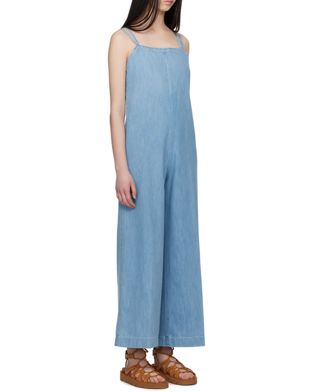 Strapped Wide-Leg Jumpsuit