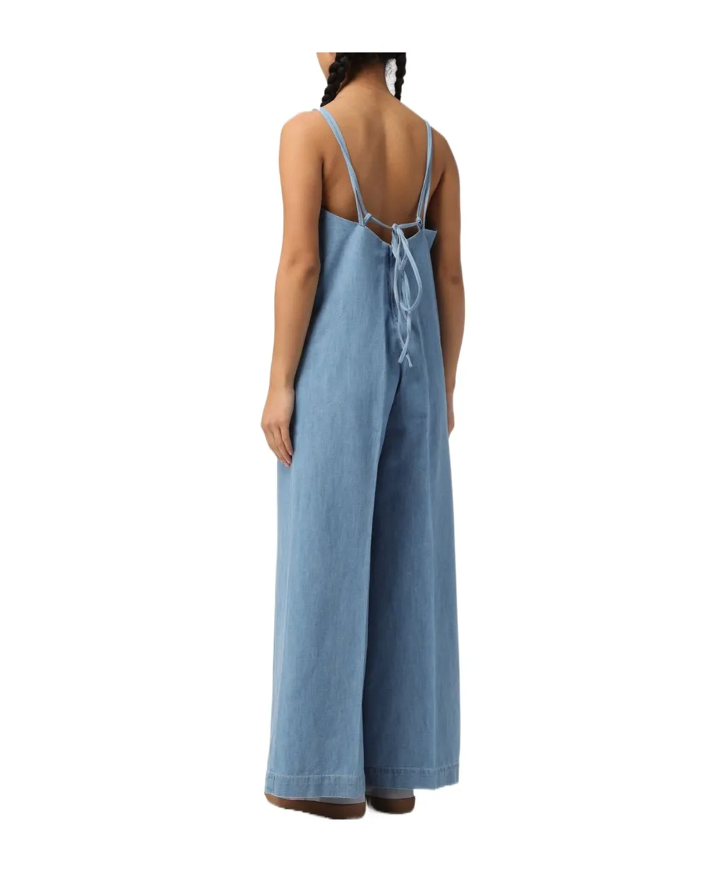 Strapped Wide-Leg Jumpsuit