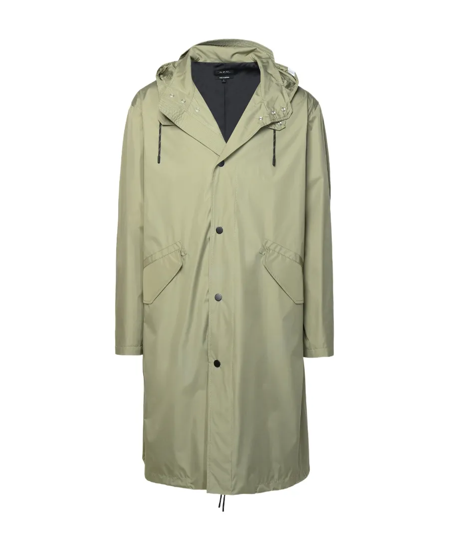 Button-Up Hooded Coat