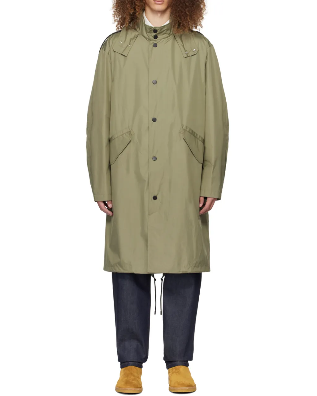 Button-Up Hooded Coat