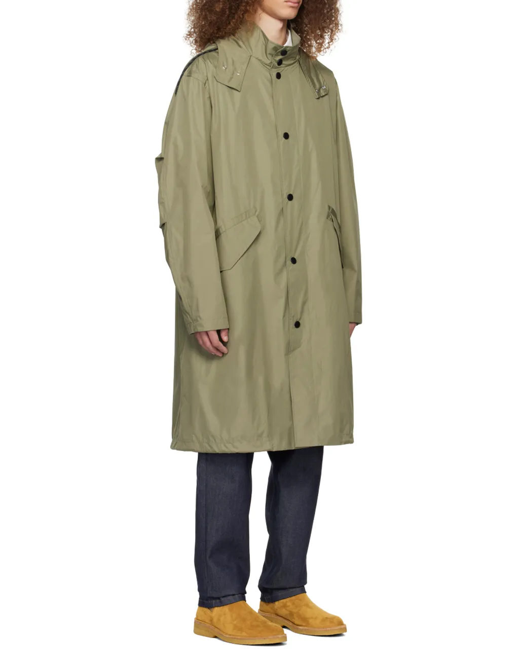 Button-Up Hooded Coat